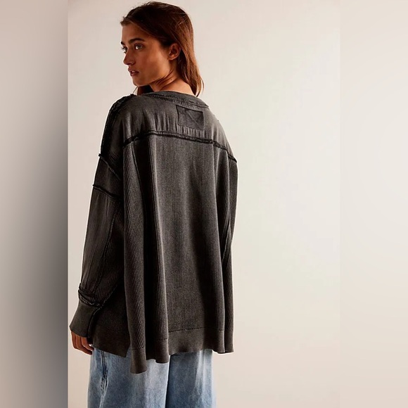 Free People We The Free Worn Thru Pullover - Picture 2 of 7